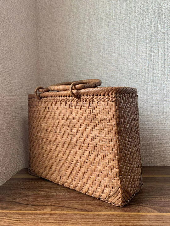楽天市場】山葡萄 山葡萄かごバッグ 手作り カゴバッグ 内布あり、底  