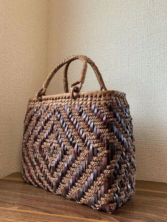 楽天市場】桜皮、山葡萄 桜皮かごバッグ、山葡萄かごバッグ 手作り 籠  