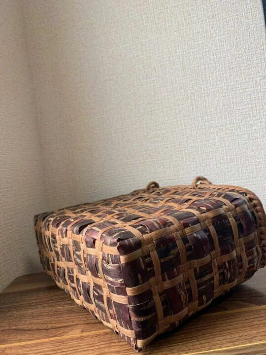 楽天市場】桜皮、山葡萄 桜皮かごバッグ、山葡萄かごバッグ 手作り 籠  