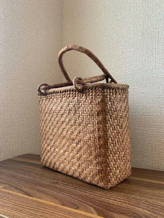 楽天市場】山葡萄 山葡萄かごバッグ 手作り 籠バッグ 網代編み 細ひご  