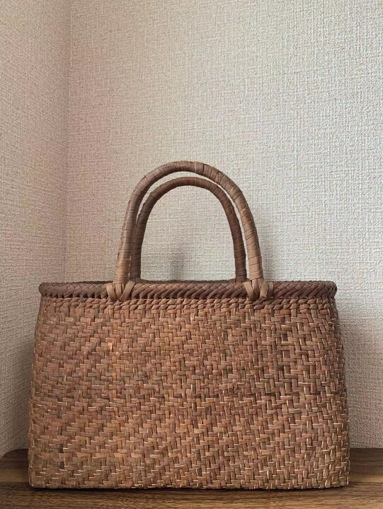 楽天市場】山葡萄 山葡萄かごバッグ 手作り 籠バッグ 網代編み 細ひご  