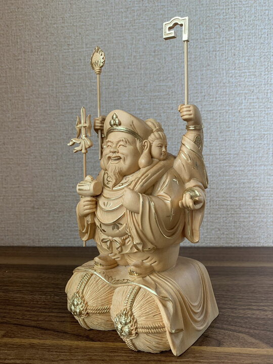 楽天市場】仏像 三面六臂大黒天像 三面大黒天像 七福神 商売繁盛 福徳 