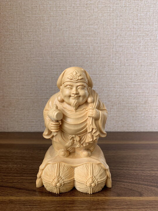 楽天市場】仏像 大黒天像 大黒天像 七福神 商売繁盛 福徳開運 檜木 