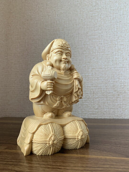 楽天市場】仏像 大黒天像 大黒天像 七福神 商売繁盛 福徳開運 檜木 