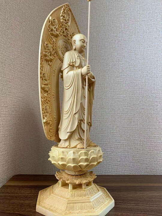 楽天市場】仏像 地蔵菩薩像 地蔵菩薩 檜木 木彫 仏具 (約)高43cm×幅 