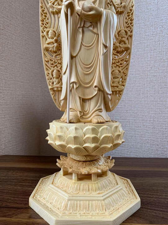 楽天市場】仏像 地蔵菩薩像 地蔵菩薩 檜木 木彫 仏具 (約)高43cm×幅 
