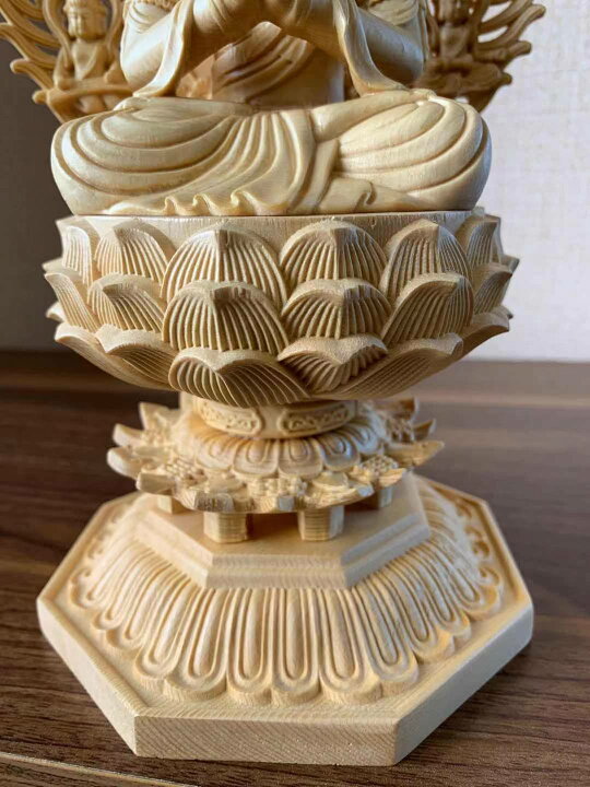 楽天市場】仏像 普賢菩薩像 普賢菩薩 檜木 木彫 仏具 (約)高28cm×幅 
