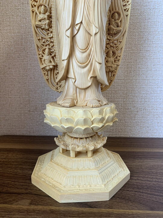 楽天市場】仏像 釈迦如来像 お釈迦様 釈迦如来 ヒノキ 木彫 仏具 (約 