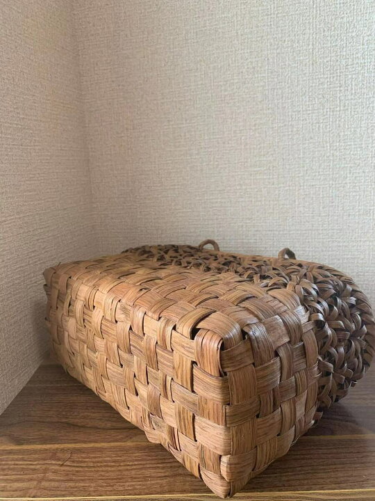 楽天市場】山葡萄 山葡萄かごバッグ 手作り カゴバッグ 内布付き 市松 