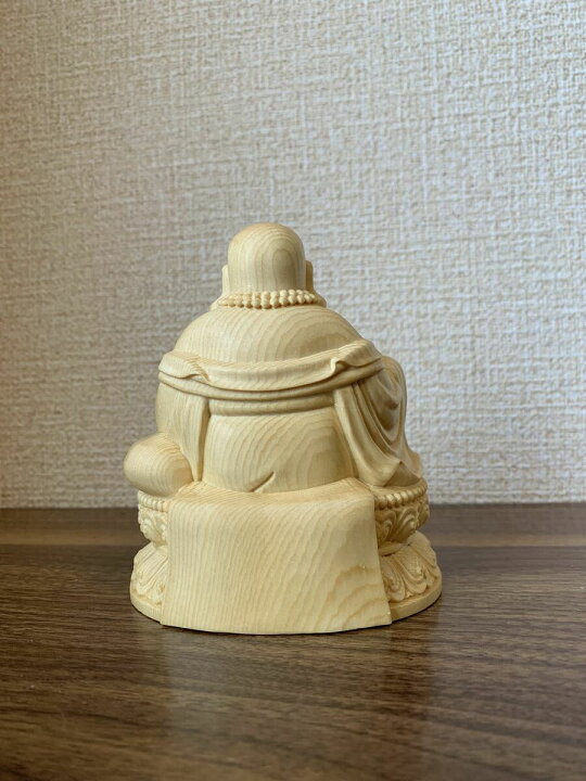 楽天市場】仏像 布袋尊 布袋尊像 七福神 檜木 木彫 仏具 (約)高11.5cm 