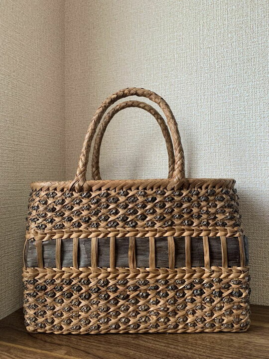 楽天市場】胡桃、山葡萄 山葡萄かごバッグ 胡桃かごバッグ 手作り 籠 