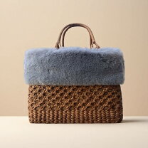 楽天市場】山葡萄 かごバッグ 二重編みの通販