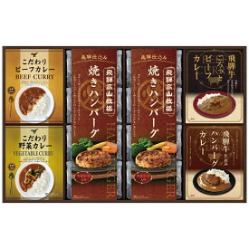 飛騨高山牧場 焼ハンバーグ＆こだわりカレーセット BHF-JJR 2856-060 レトルト カレー ギフト 詰め合わせ のし無料 ラッピング無料 内祝い 出産内祝い 結婚内祝い 出産祝い 結婚祝い 新築祝い お歳暮 お中元 香典返し ギフトセット 贈り物 贈答品 O1【送料無料】