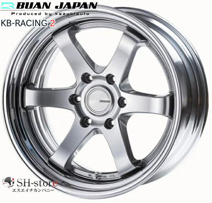 楽天市場】舞杏KBレーシング2(2P)チタン19インチ【225/40R19ホイール 