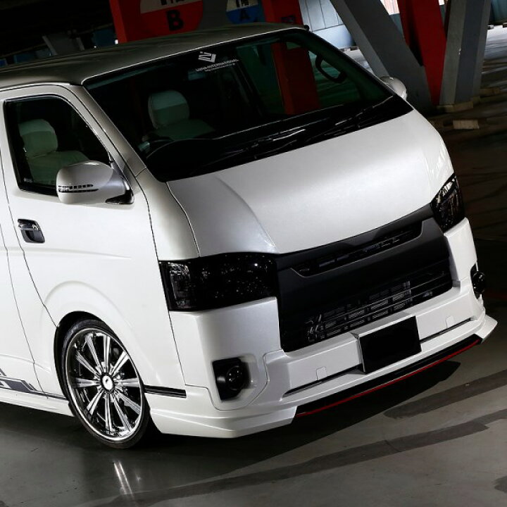 楽天市場】ハイエース標準ボディ 200系 デビルボンネットパネル(未塗装 
