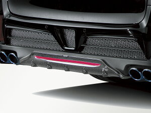 【30系アルファード後期Sグレード】リアディフューザーカーボン/マットガンメタ/未塗装(ニューズデザイン・New'sDesign)