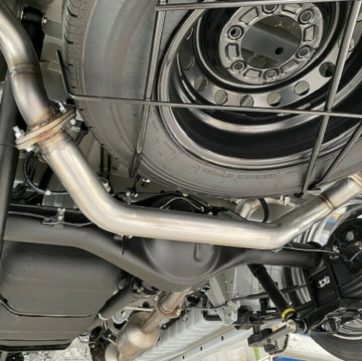 ハイエースマフラー2本出し 200系 KDH201V 2型 レジアス ハイエース 