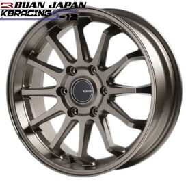 KBレーシングS-12 18インチ6.5J+38【225/50R18ホイールタイヤセット】200系ハイエースに最適〈タイヤ銘柄選べます〉舞杏/BUANJAPAN