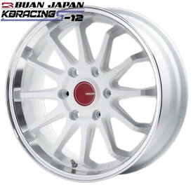 KBレーシングS-12 18インチ6.5J+38【225/50R18ホイールタイヤセット】200系ハイエースに最適〈タイヤ銘柄選べます〉舞杏/BUANJAPAN