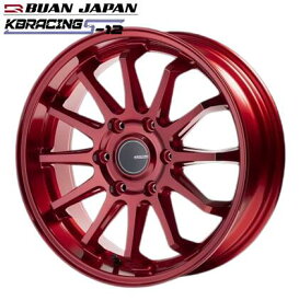 KBレーシングS-12 18インチ6.5J+38【225/50R18ホイールタイヤセット】200系ハイエースに最適〈タイヤ銘柄選べます〉舞杏/BUANJAPAN