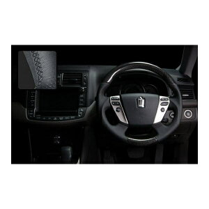 REAL(レアル) 本カーボン本牛革ステアリングブラックカーボン 200系クラウンアスリート/ロイヤル/ハイブリッド/マジェスタ