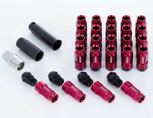 エセックス(ESSEX/CRS) 2Pシェルナット ローレットタイプ レッド 17HEX-M12 24本入り