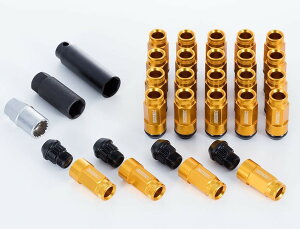 エセックス(ESSEX/CRS) 2Pシェルナット ローレットタイプ ゴールド 17HEX-M12 16本入り