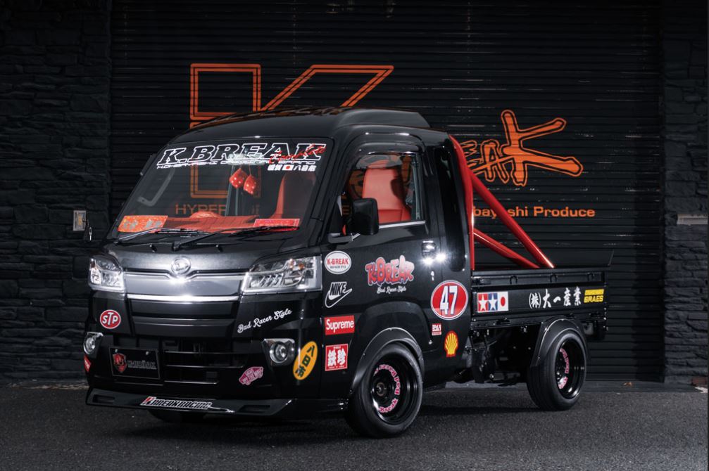 K-BREAK(ケイブレイク) BabyGang オーバーフェンダーキット【フロント・リアセット】未塗装 ハイゼットトラックジャンボ500系 フロントスポイラー