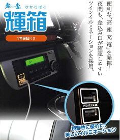 舞杏（カズキオート) 輝箱POWER USB4.2 ツインソケット トヨタ純正スイッチ規格サイズ