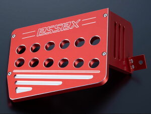 エセックス(ESSEX/CRS) ビレットフットレスト レッド 200系ハイエース用