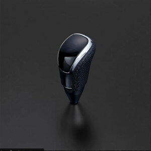 ハイグレードVタイプロング シフトノブ 200系ハイエース 【黒木目×ブラックユーロステッチ】STV101EBKL(フェガーリ)