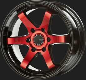 舞杏 KBレーシングMAX レッドクリアSP 18インチ 【厳選輸入225/50R18ホイールタイヤセット】 200系ハイエースに最適〈タイヤ銘柄選べます！〉