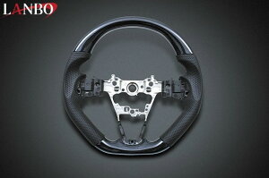 LANBO(ランボ) オリジナルステアリング ガングリップ【黒木目】 S700系アトレー/ハイゼットカーゴ S500系ハイゼットトラック後期 タフト LA650系タント