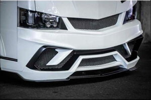 SADカスタム(SAD-CUSTOM) スティンガーJ 200系ハイエース標準ボディ フロントバンパースポイラー未塗装