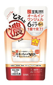 SANA サナ なめらか本舗 豆乳イソフラボン含有のオールインワンジェル とろんと濃ジェル つめかえ用 100g