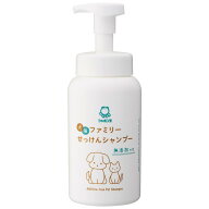 犬猫ファミリーせっけんシャンプー 520mL《シャボン玉石けん》 犬 猫 ペット 犬猫兼用 シャンプー 無添加…