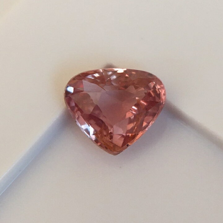 楽天市場】非加熱パパラチアサファイア 0.43ct 鑑別書付 マダガスカル 