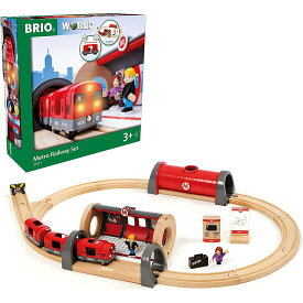 BRIO ブリオ WORLD メトロレールウェイセット 全20ピース 対象年齢 3歳~ 電車 おもちゃ 木製 レール 正規輸入品