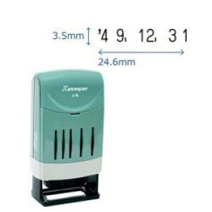 シヤチハタ公式 回転日付印 【欧文日付 4号】 赤インキ 既製品 シャチハタ シヤチハタ 浸透印 スタンプ 印鑑 三文判 はんこ ハンコ オフィス ビジネス 企業 会社 仕事 事務 経理 総務 業務用