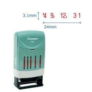 シヤチハタ公式 回転日付印 【欧文日付 5号】 赤インキ 既製品 シャチハタ シヤチハタ 浸透印 スタンプ 印鑑 三文判 はんこ ハンコ オフィス ビジネス 企業 会社 仕事 事務 経理 総務 業務用