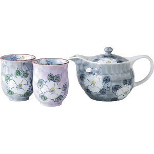 波佐見焼 一珍山茶花 茶コシ付ポット茶の間揃 TG53-03 食器 セット 結婚祝い 出産祝い お返し ギフト プレゼント