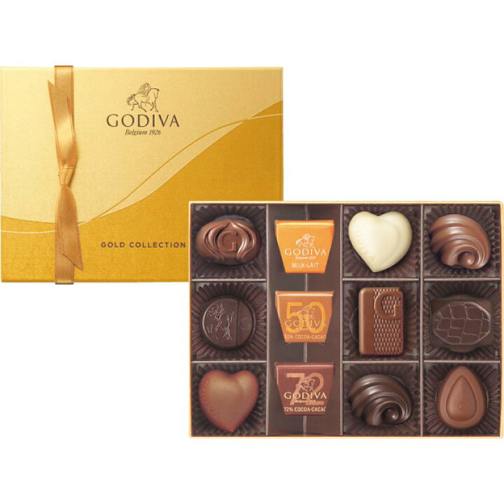 楽天市場 お歳暮 ゴディバ チョコレート ゴールドコレクション 12粒 1177 Godiva チョコ お菓子 スイーツ 菓子折り 詰め合わせ ギフト 内祝い お返し 出産 快気祝い お見舞い 結婚 香典返し 退職 お礼 女子 女性 彼女 ギフトのお店 シャディ 楽天市場店