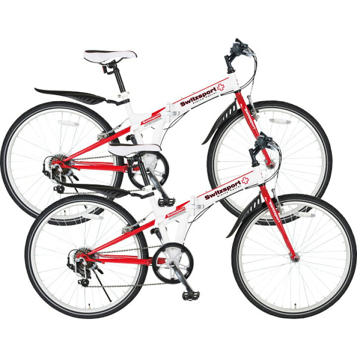 楽天市場】26型クロスバイク 折畳自転車(2台組) SW-SK26/7WR(×2 