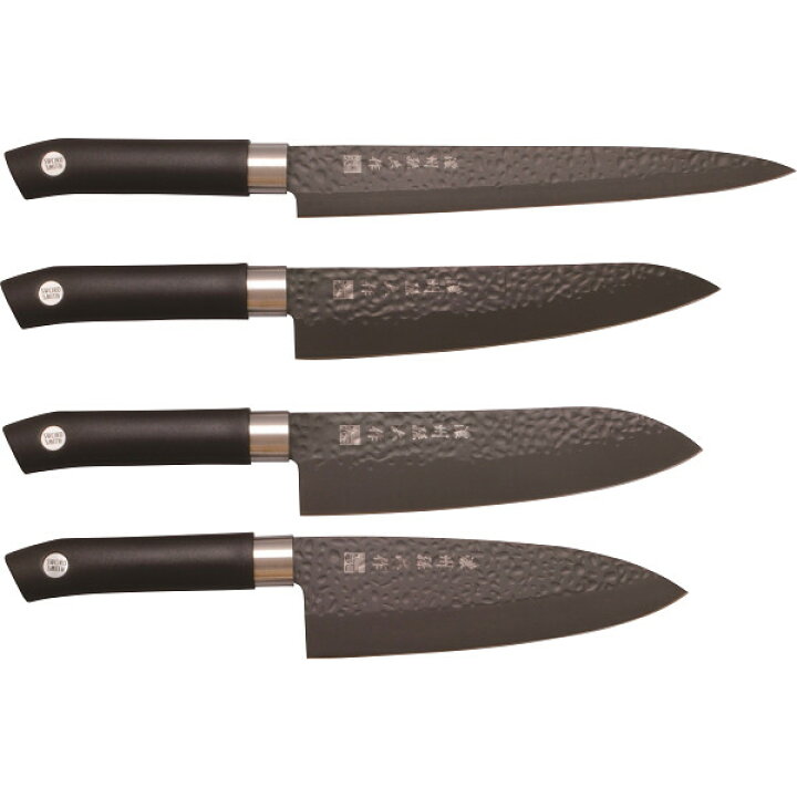 楽天市場】濃州孫六作 黒打和包丁4本セット 200Q 包丁 ほうちょう 刃物  