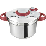 ティファール クリプソミニットイージールビーレッド(22cm・6l) ルビーレッド P4620769 T-fal 圧力鍋 鍋 …