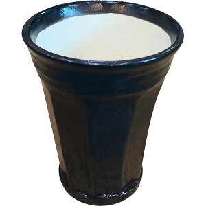 信楽焼 泡うまビアカップ ブラック Awauma‐n2 泡うま タンブラー 日本製 ビアグラス 酒器 コップ 陶器 ビールグラス 焼き物 湯呑み 焼酎 泡 ビアタンブラー 湯呑 和モダン おしゃれ 内祝い お