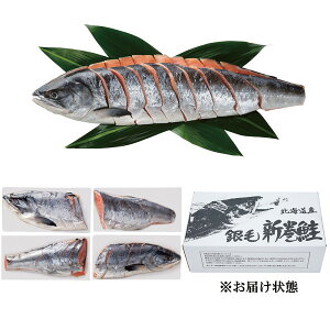 お歳暮 2025 佐藤水産 北海道産 銀毛新巻鮭姿切身 魚介類 水産加工品 サケ 冬 冬ギフト 歳暮 ギフト 贈り物 寒中見舞い