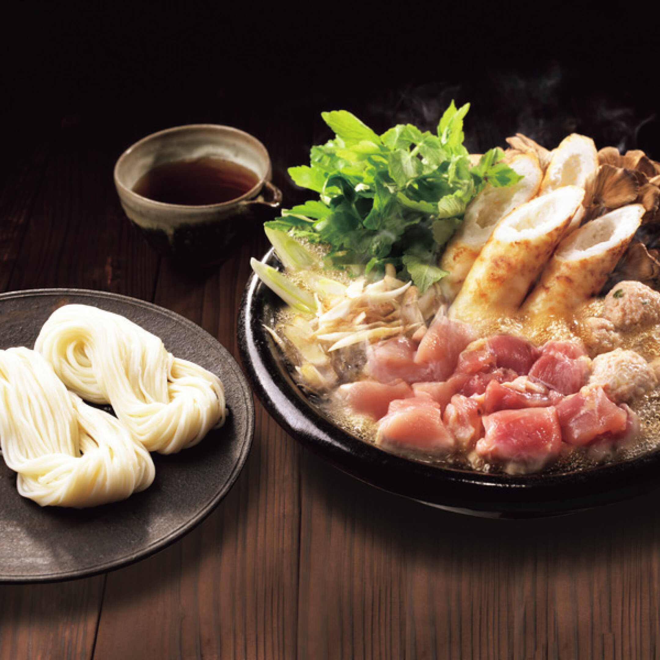 比内地鶏きりたんぽ鍋と佐藤養助稲庭うどんセット 6,372円