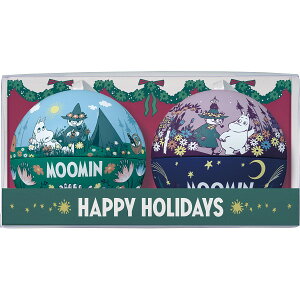 お歳暮 2025 【クリスマス限定】ムーミン チョコクランチ入りオーナメント缶 2個 MMNO2S チョコレート 各種チョコレートセット 冬 冬ギフト 歳暮 ギフト 贈り物 寒中見舞い