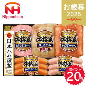 お歳暮 2025 日本ハム 本格派ギフト NH−501 歳暮 ハム ロースハム ステーキ ウインナー ハム詰め合わせ ハムギフト 精肉 肉加工品 加工品 肉 冬 冬ギフト 御歳暮 ギフト 贈り物 寒中見舞い ニッポンハム お礼 お返し お祝い 法人 会社 10c 楽天 シャディ